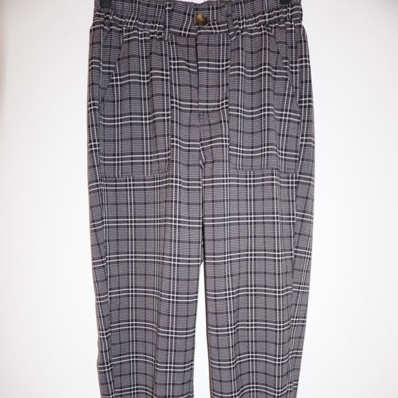 Elastic Plaid Pants - Picture 1 of 6